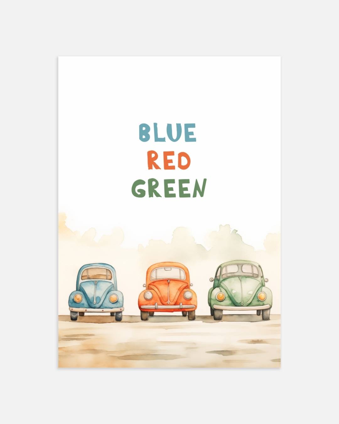 Kleurrijke kevers Poster