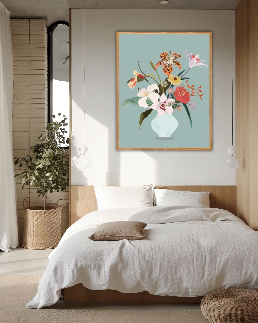 Botanical Flower Vase