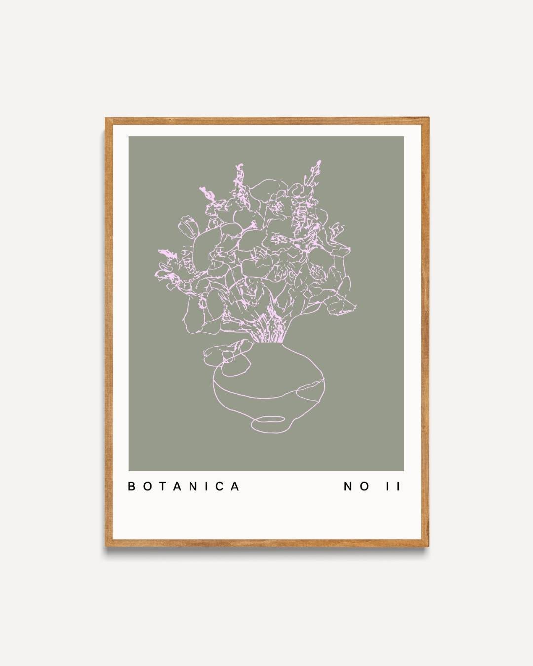 Bloemenvaas groen Poster