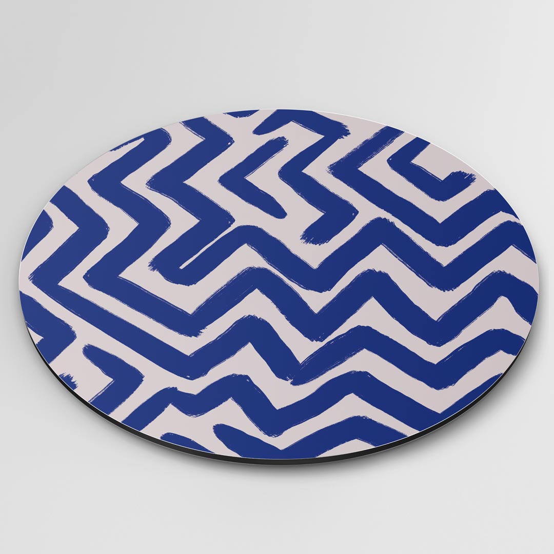 Moderne Zigzag Muurcirkel