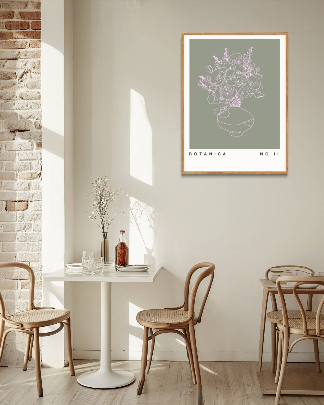 Bloemenvaas groen Poster