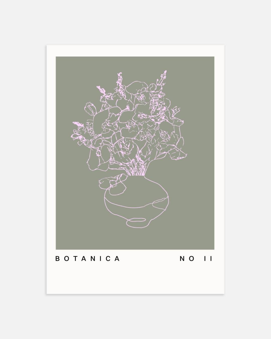 Bloemenvaas groen Poster