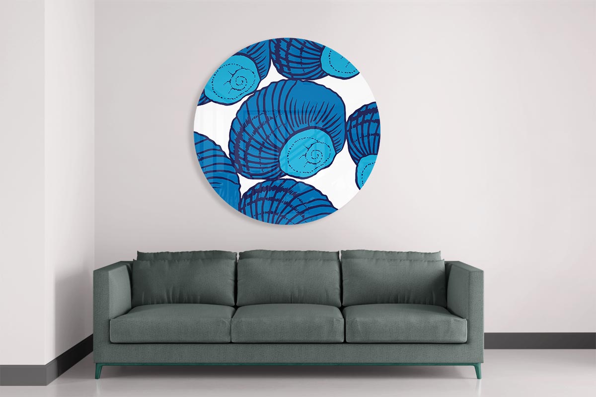 Blauwe Schelp Muurcirkel