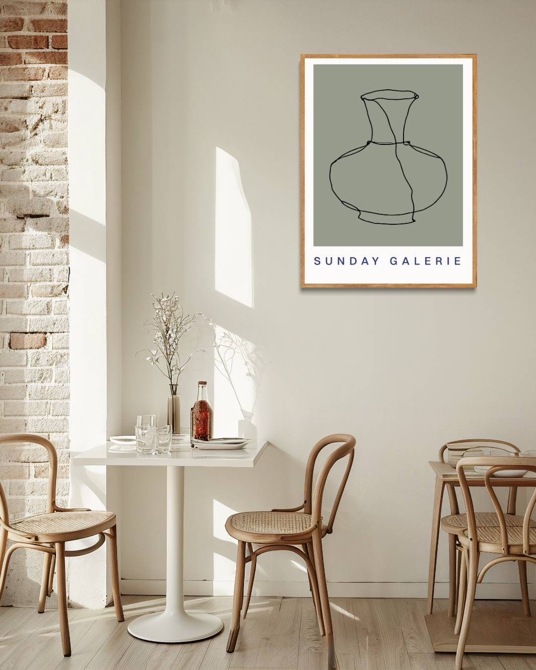 Bloemen in vaas Poster