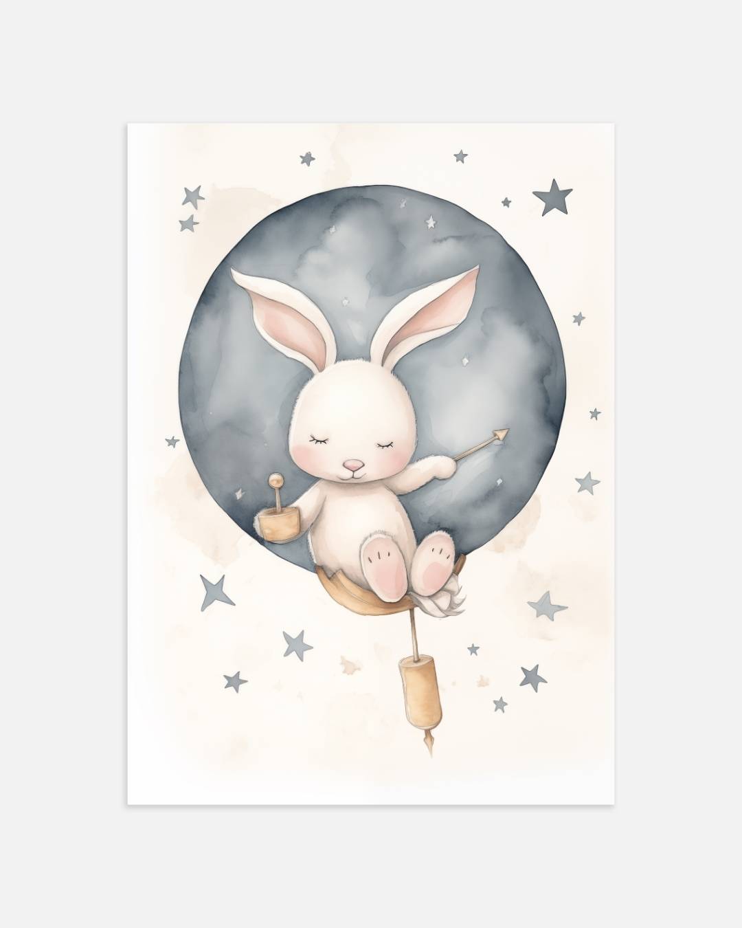 Maanlicht konijntje Poster