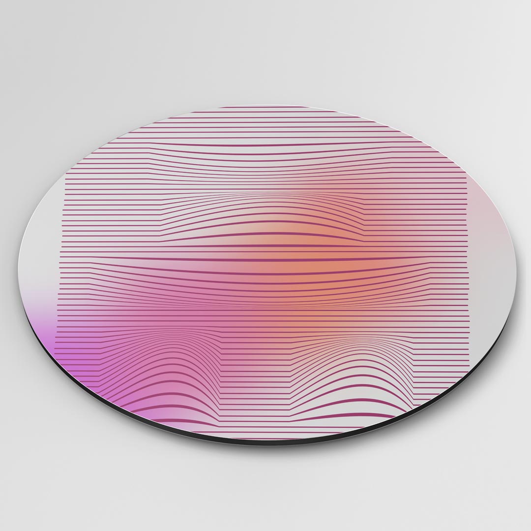 Abstracte Kleurenpracht Muurcirkel