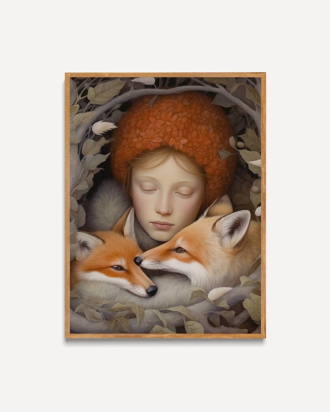 Dromen met vossen Poster