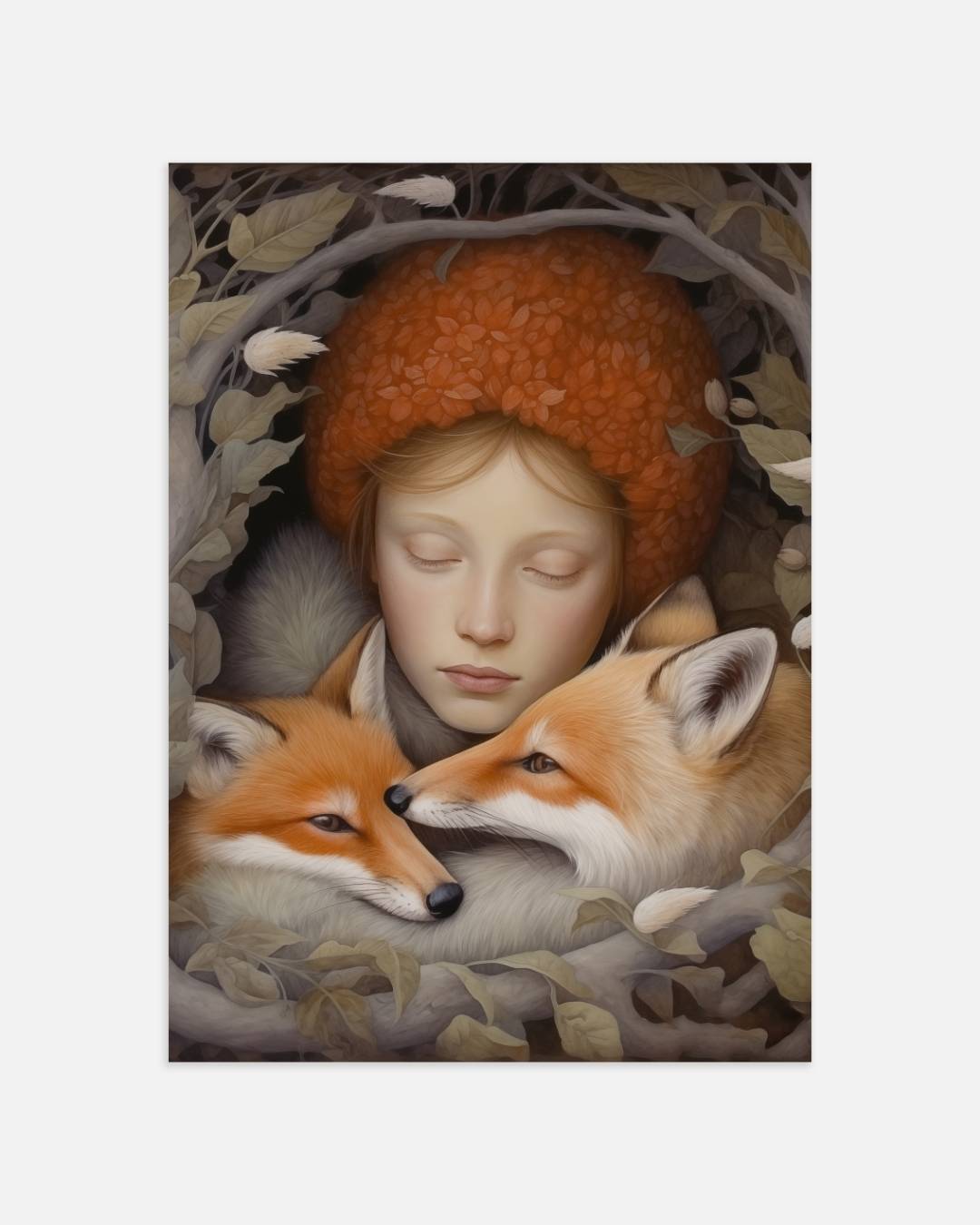 Dromen met vossen Poster