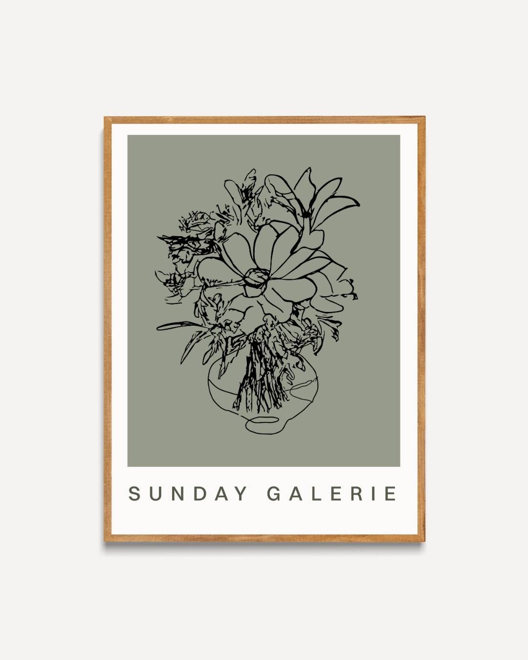 Botanische lijnen Poster