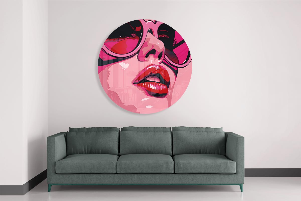 Trendy Pop-Art Muurcirkel