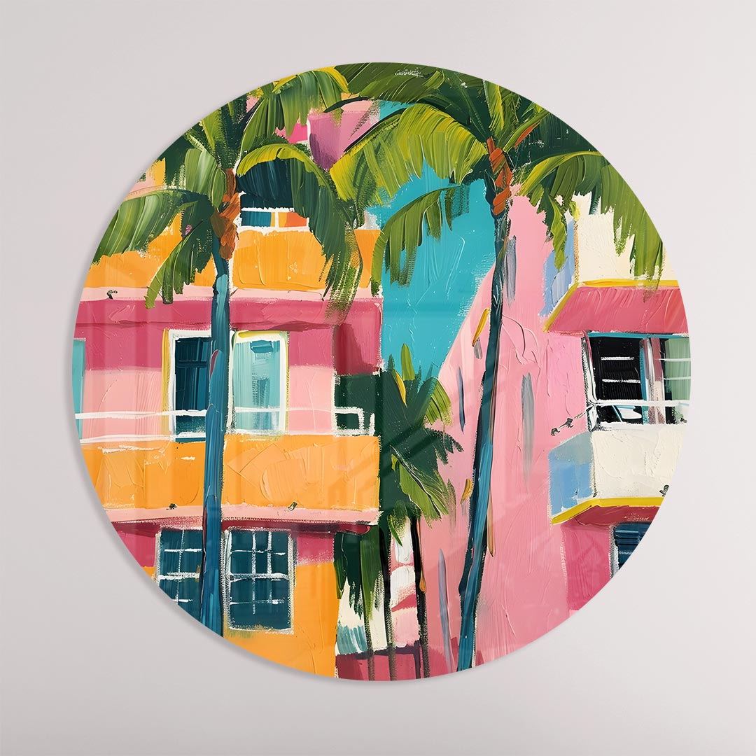 Tropische Miami Muurcirkel
