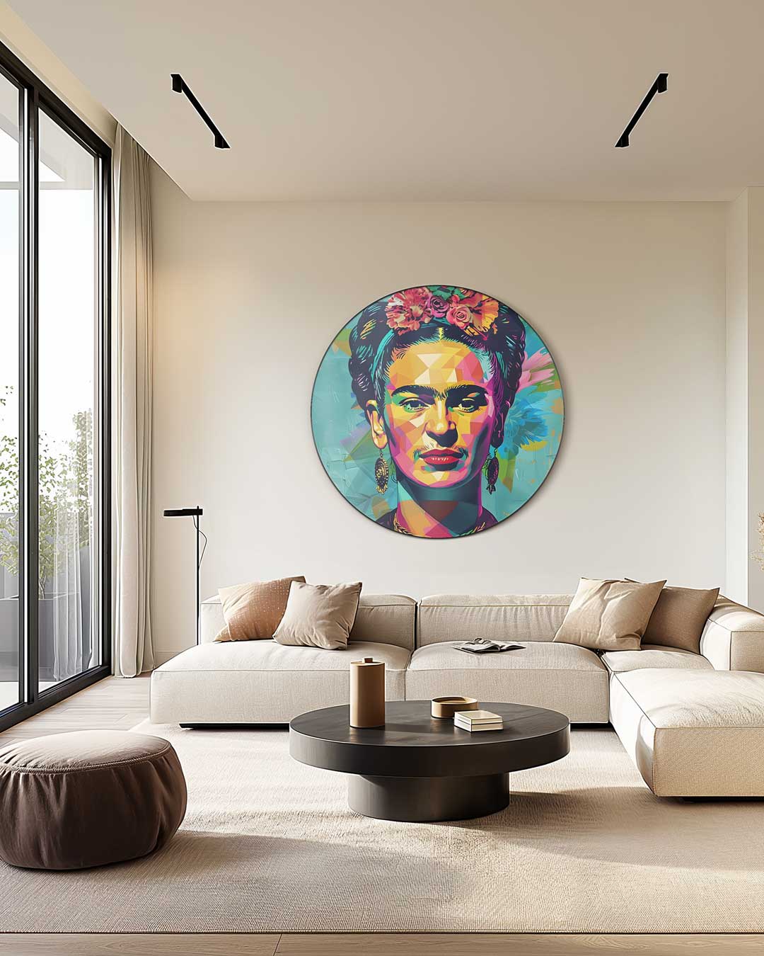 Kleurrijke Frida Muurcirkel