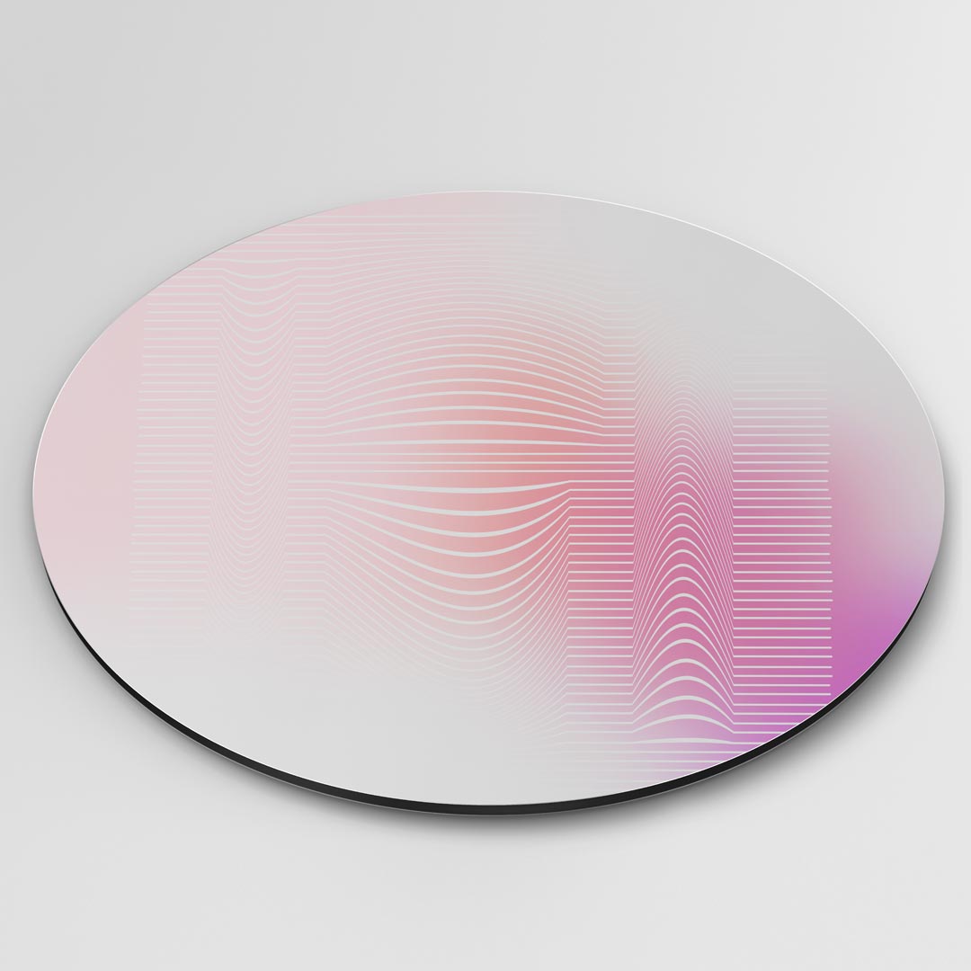 Pastel Abstracte Muurcirkel