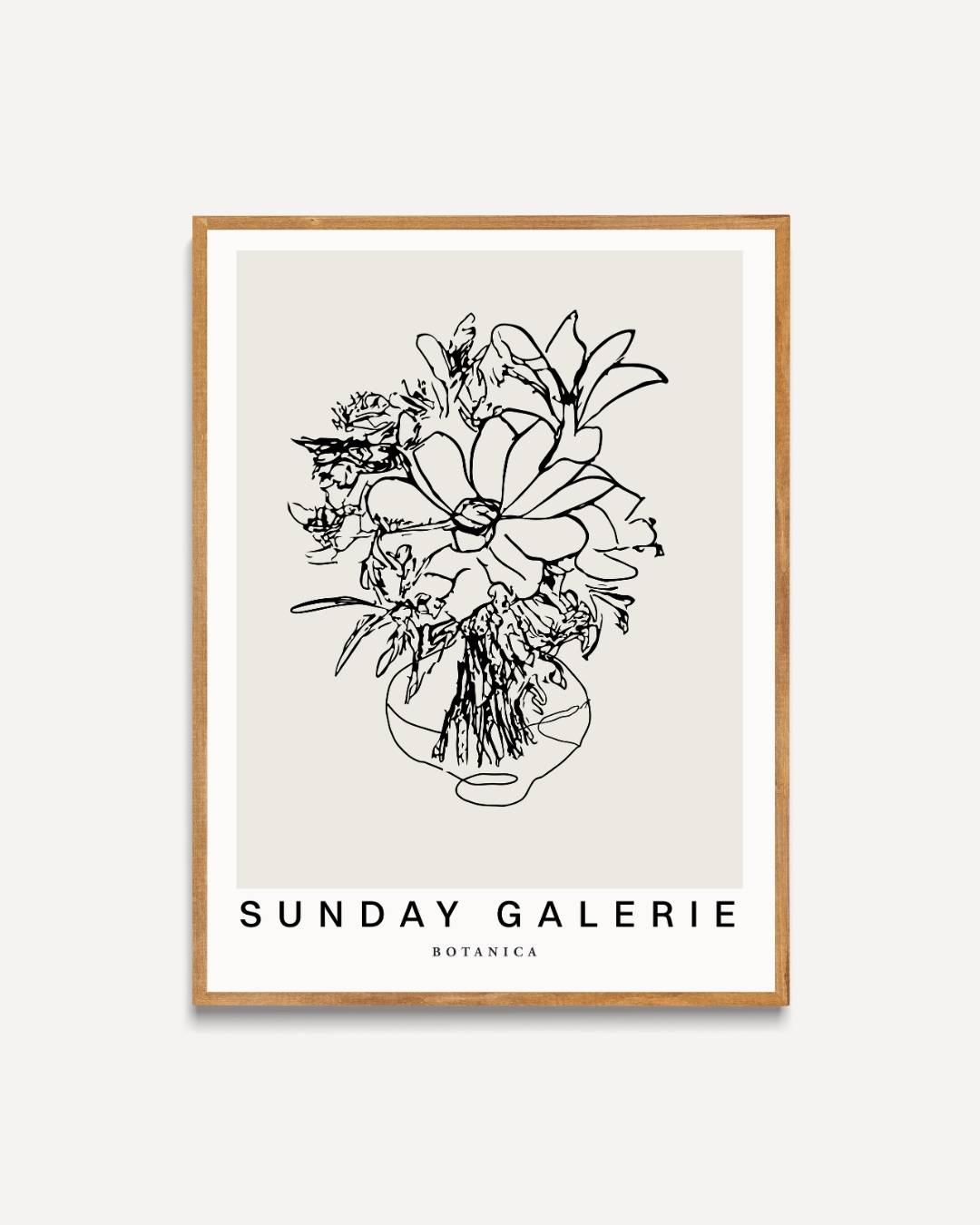 Bloemen in vaas Poster