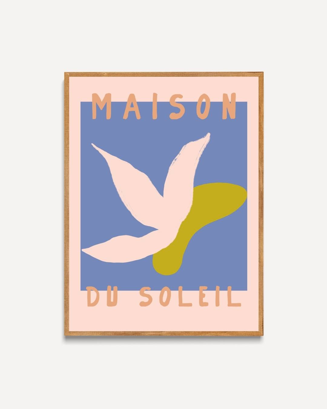 Soleil abstrait Poster