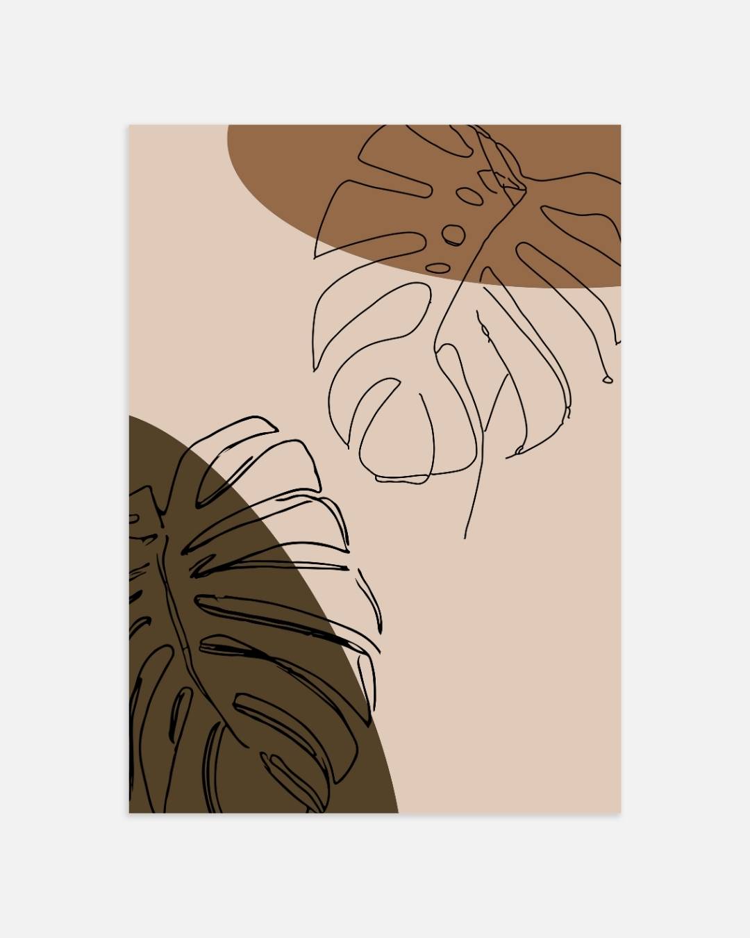 Monstera duo poster