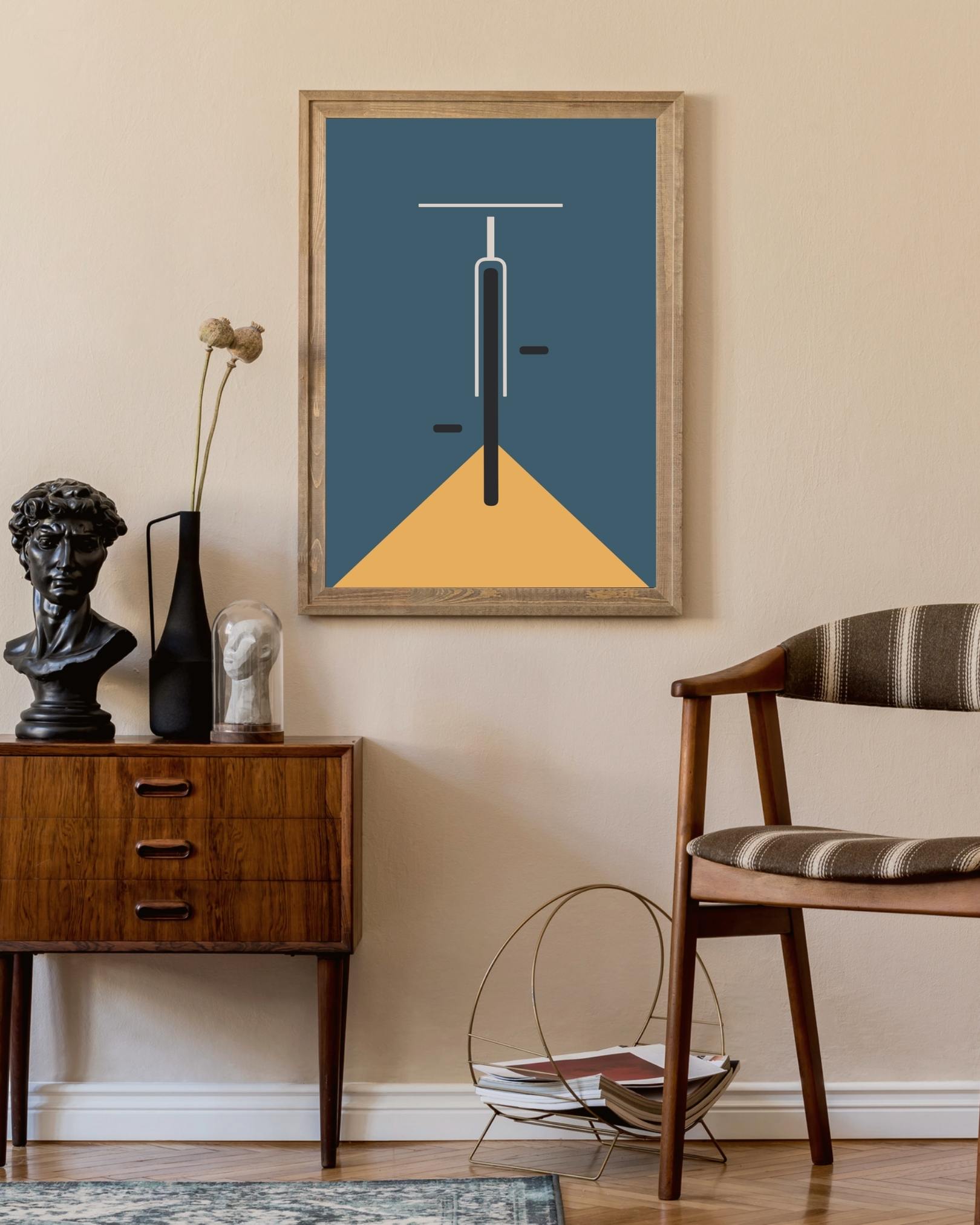 Bauhaus fiets Poster