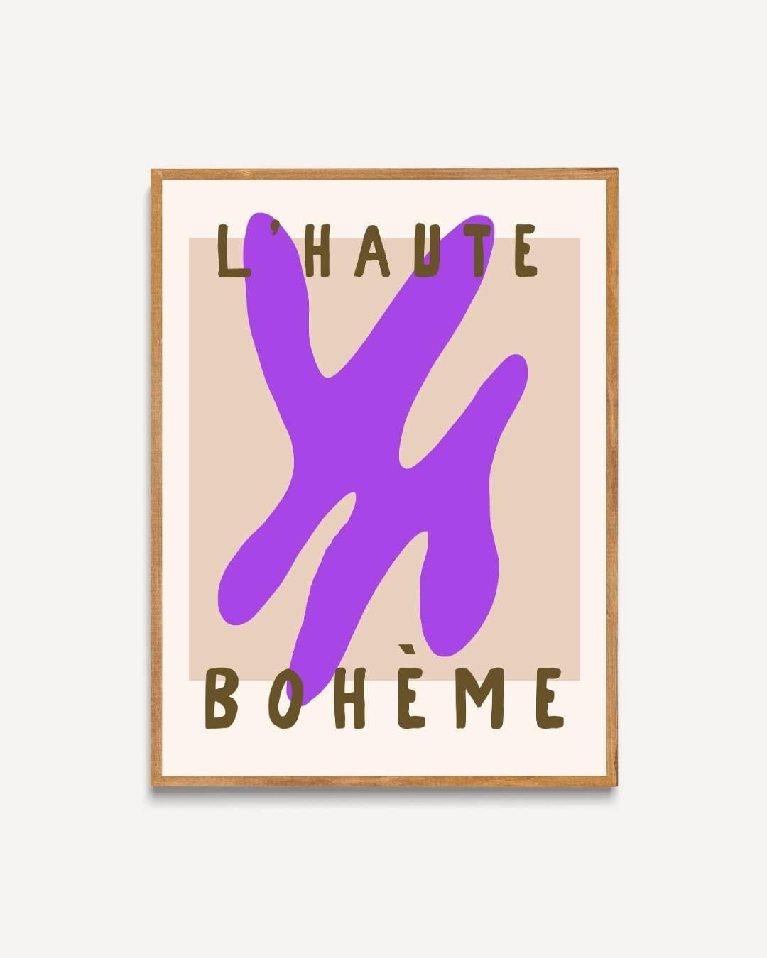 Bohème violet Poster