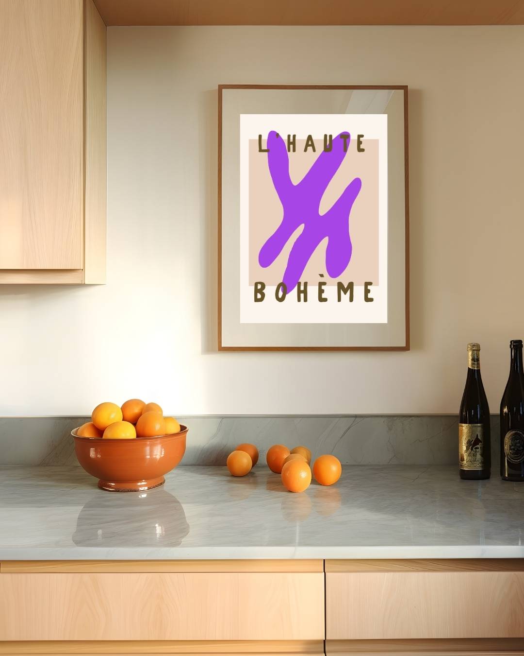 Bohème violet Poster