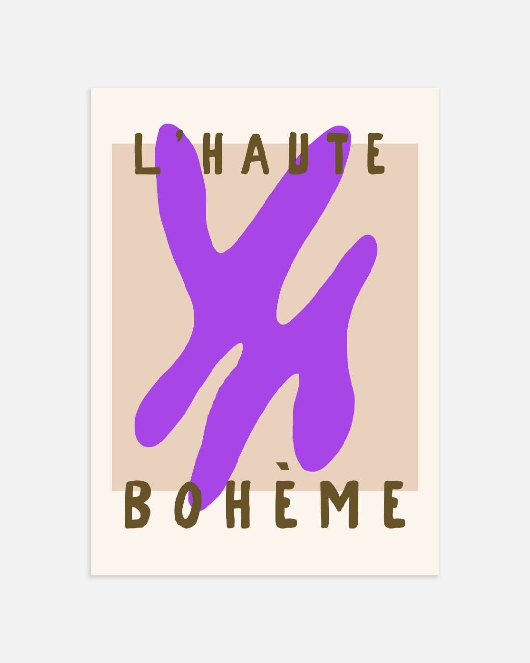 Bohème violet Poster