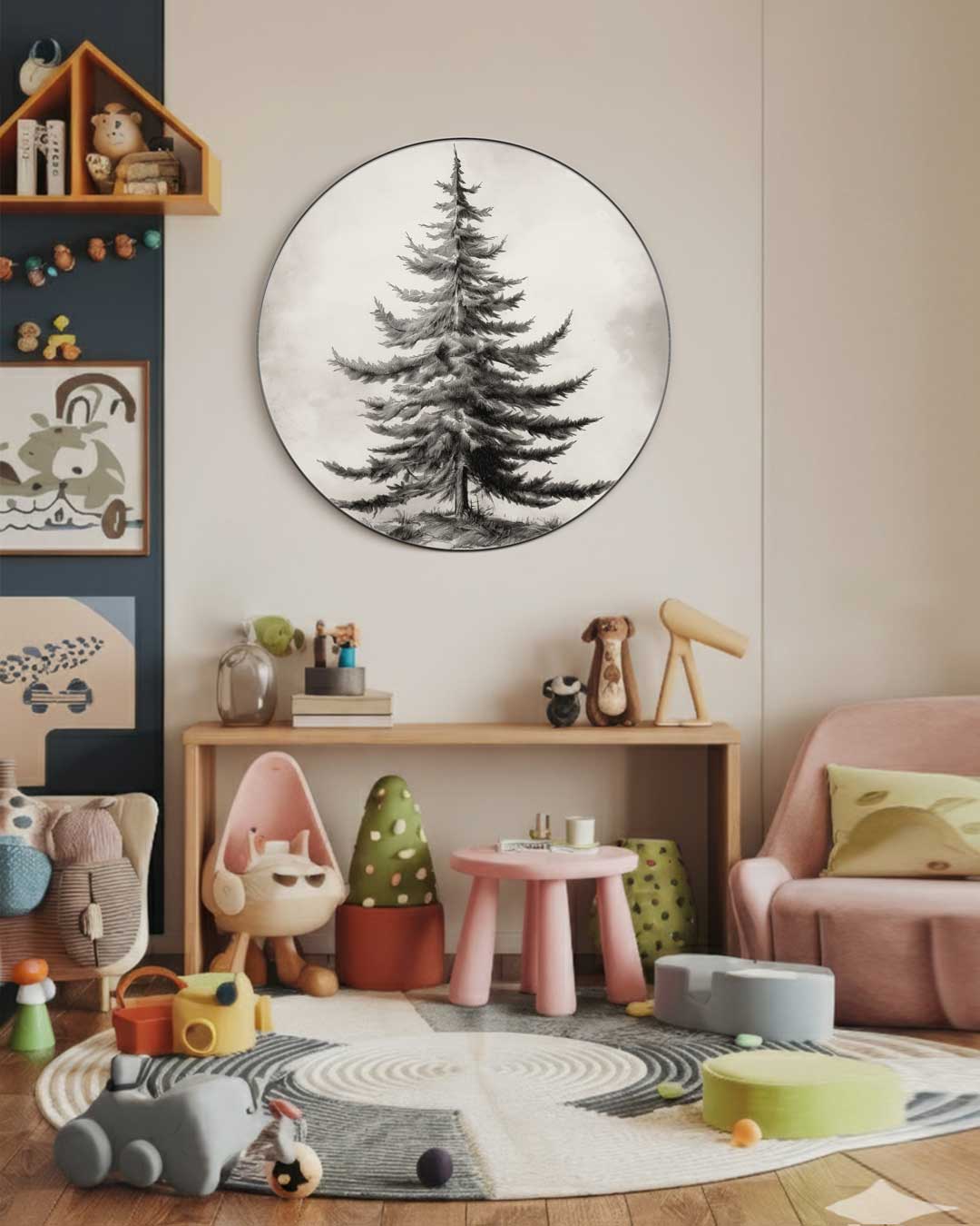 Abstracte Muurcirkel-WallArtistic