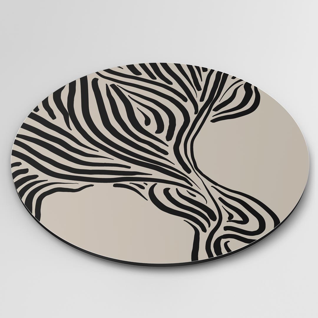 Zebraprint Muurcirkel