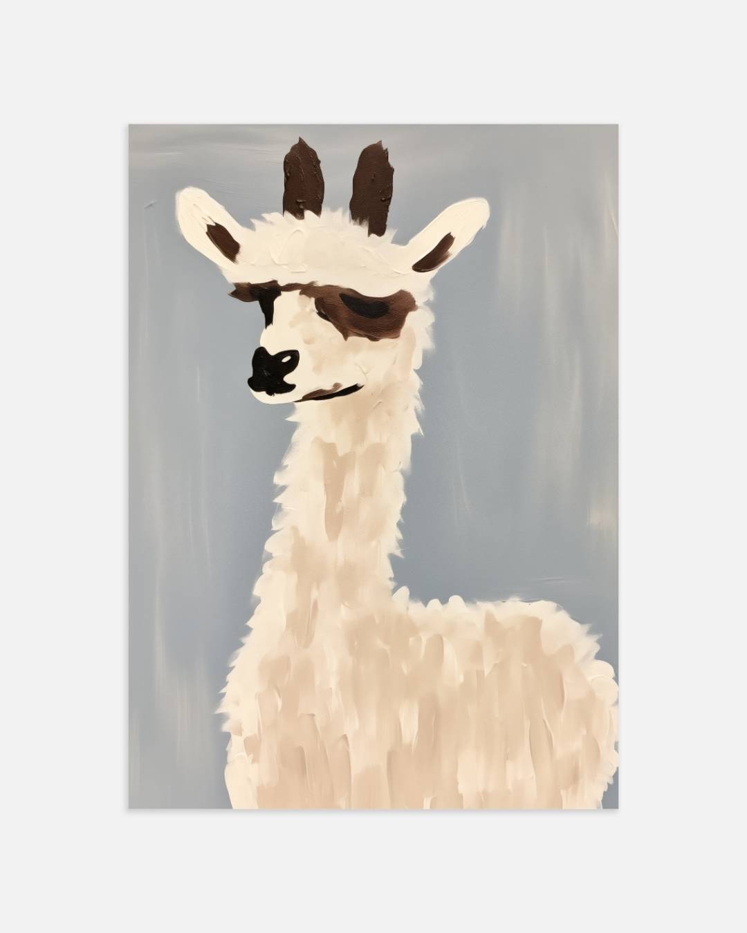 Stijlvolle lama illustratie Poster