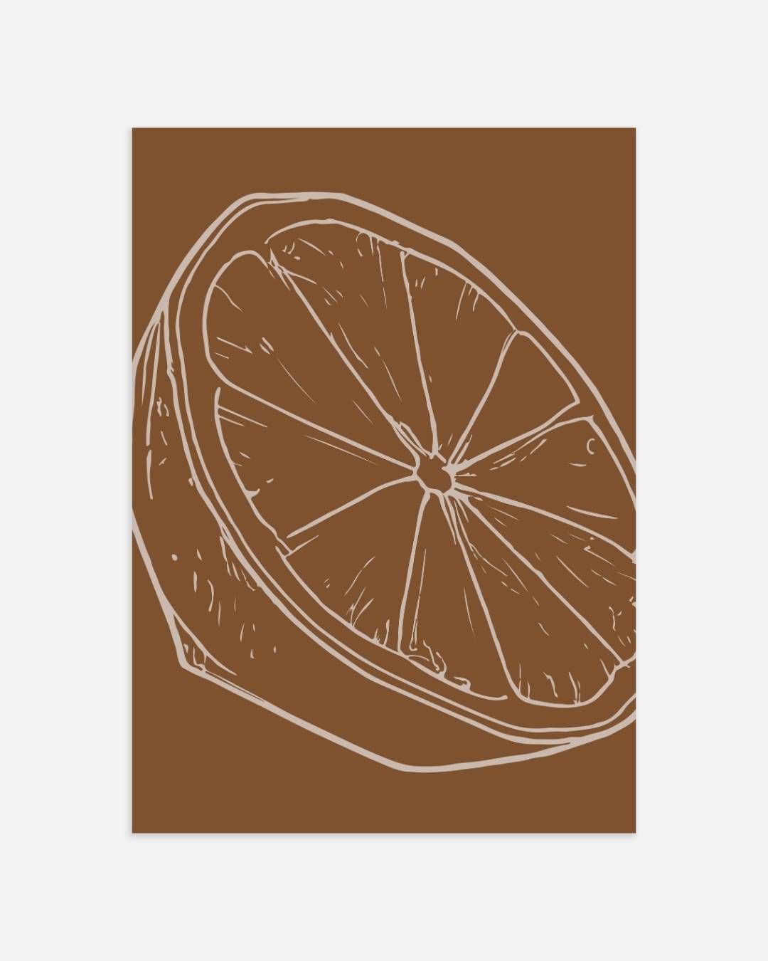 Orange slice Poster