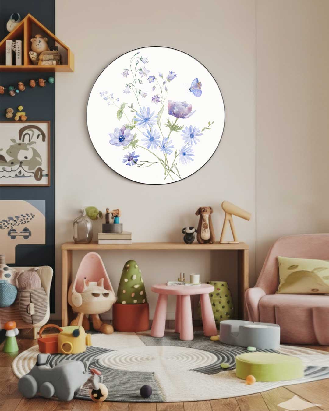 Bloemenpracht Muurcirkel-WallArtistic