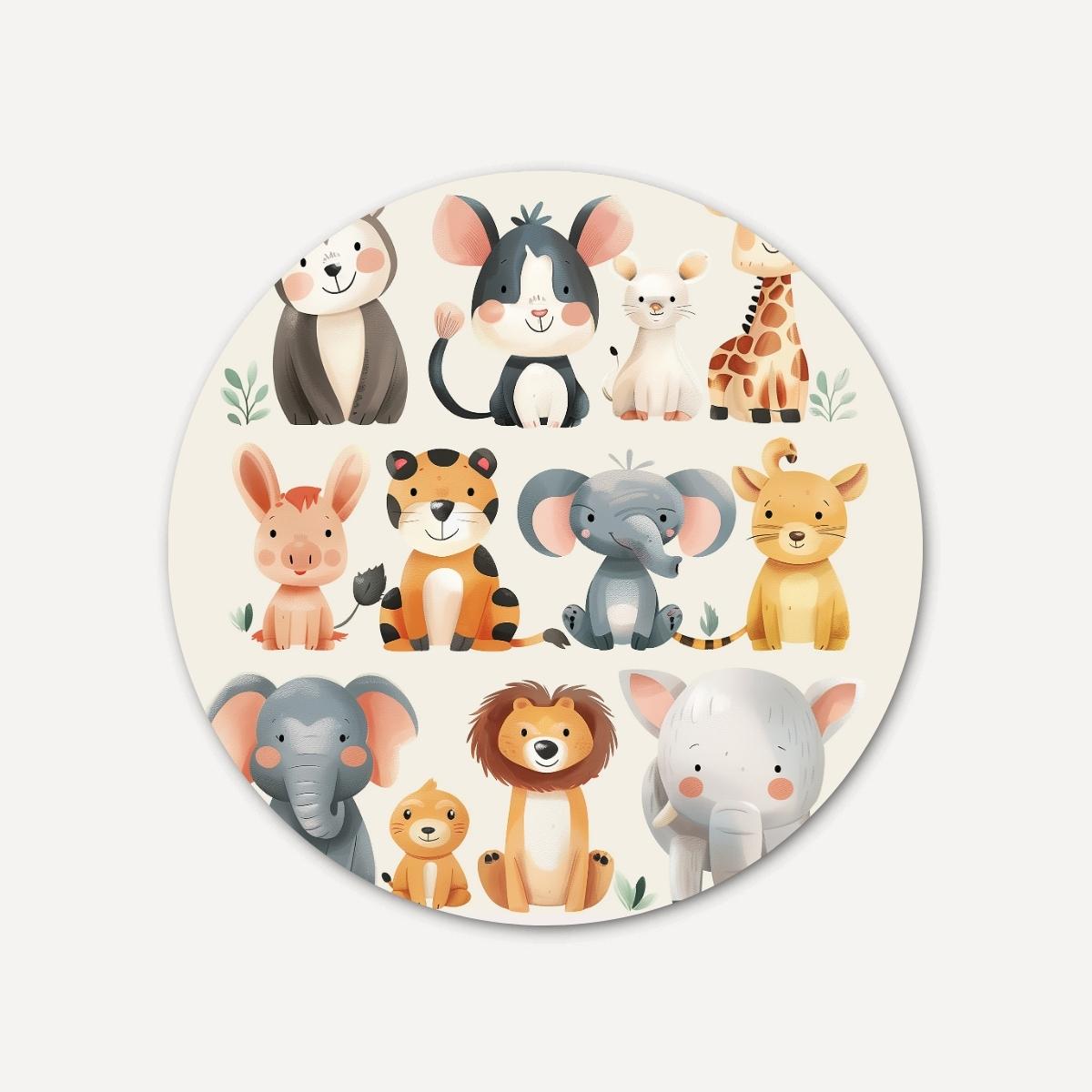 Junglevrienden Muurcirkel-WallArtistic