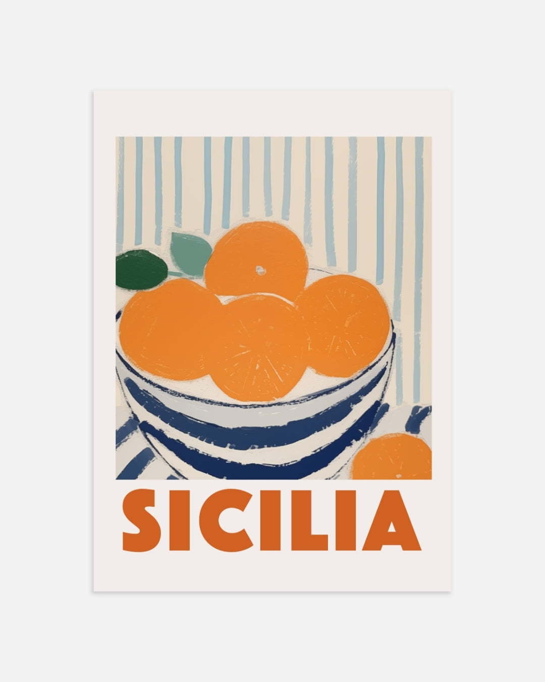Sicilia Fruit Bowl Poster