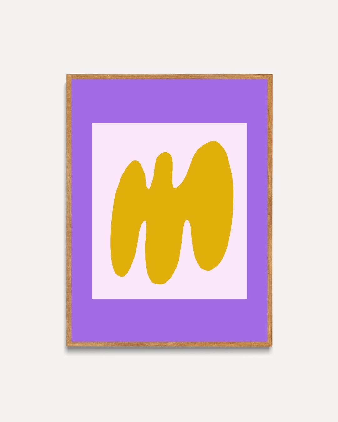 Abstract ochre Poster