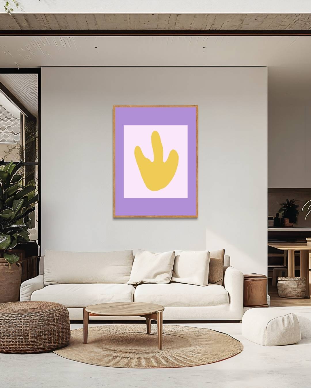 Abstract yellow Poster