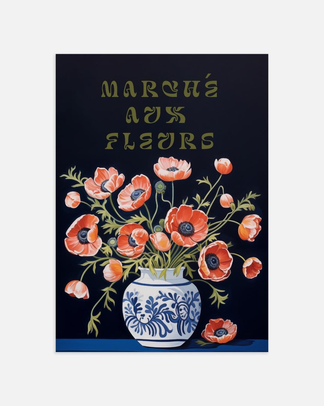 Bloemenmarkt Poster