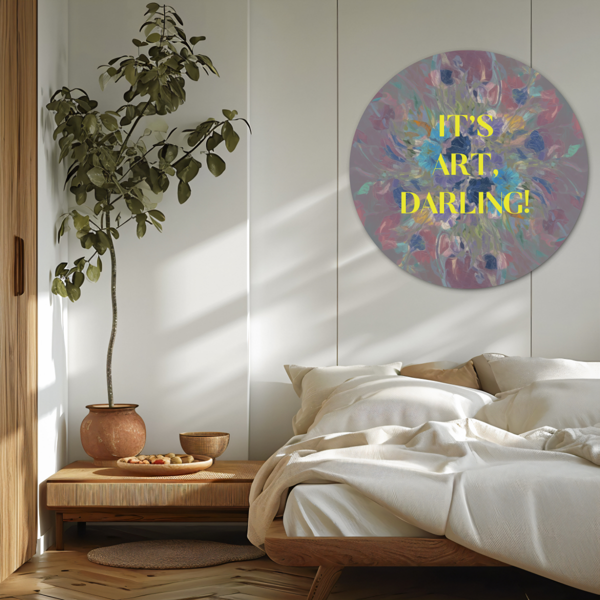 It's Art, Darling! - Moderne Muurcirkel-WallArtistic