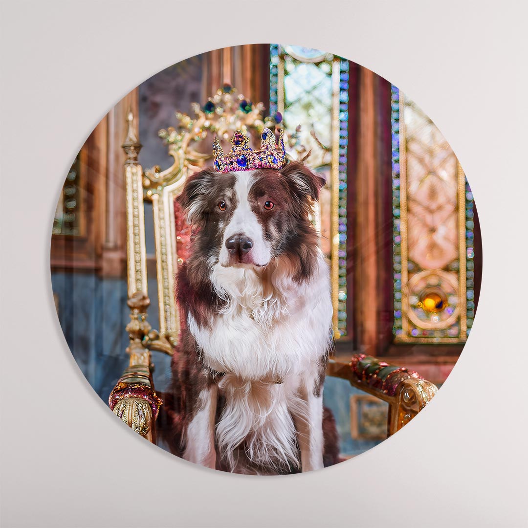 Koninklijke Hond Portret Muurcirkel