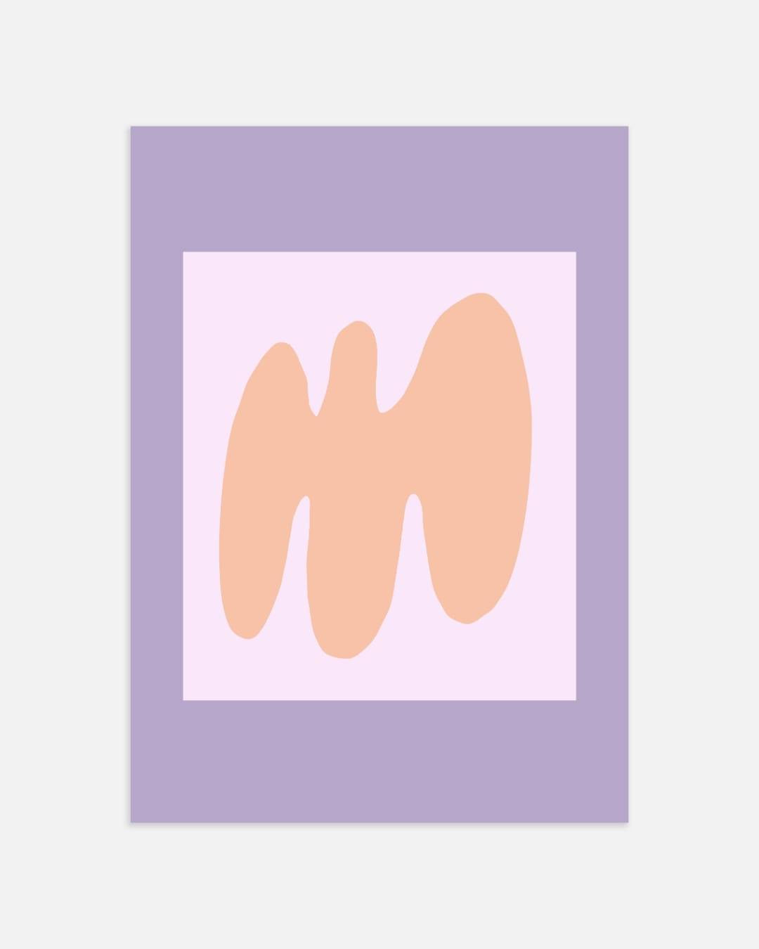 Abstract peach Poster