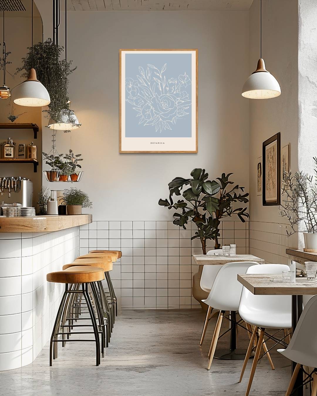 Botanische lijntekening Poster