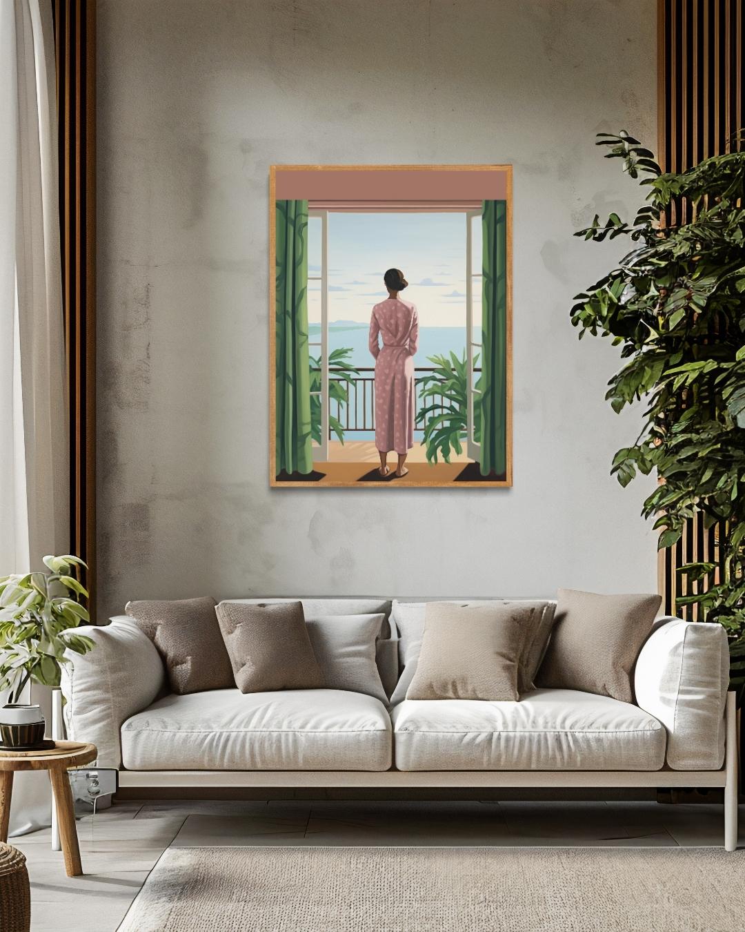 Poster mit Blick auf den Horizont