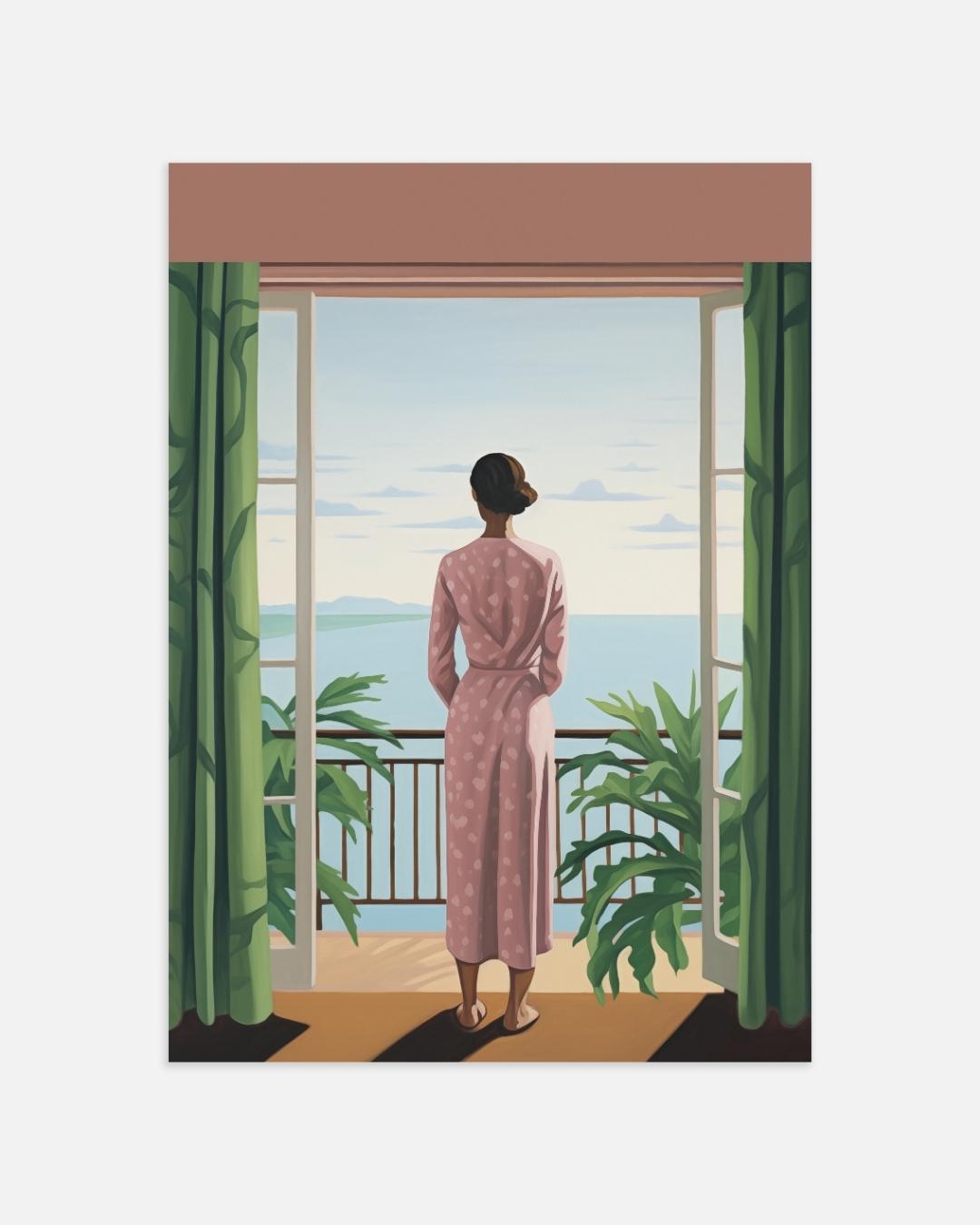 Poster mit Blick auf den Horizont