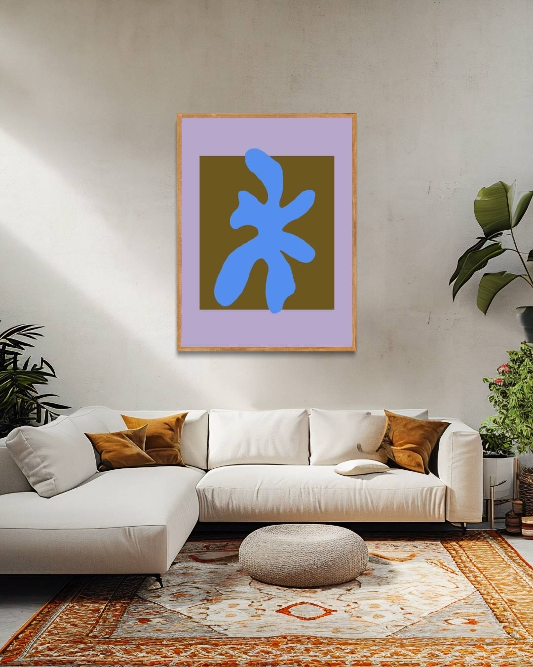 Abstract blue Poster