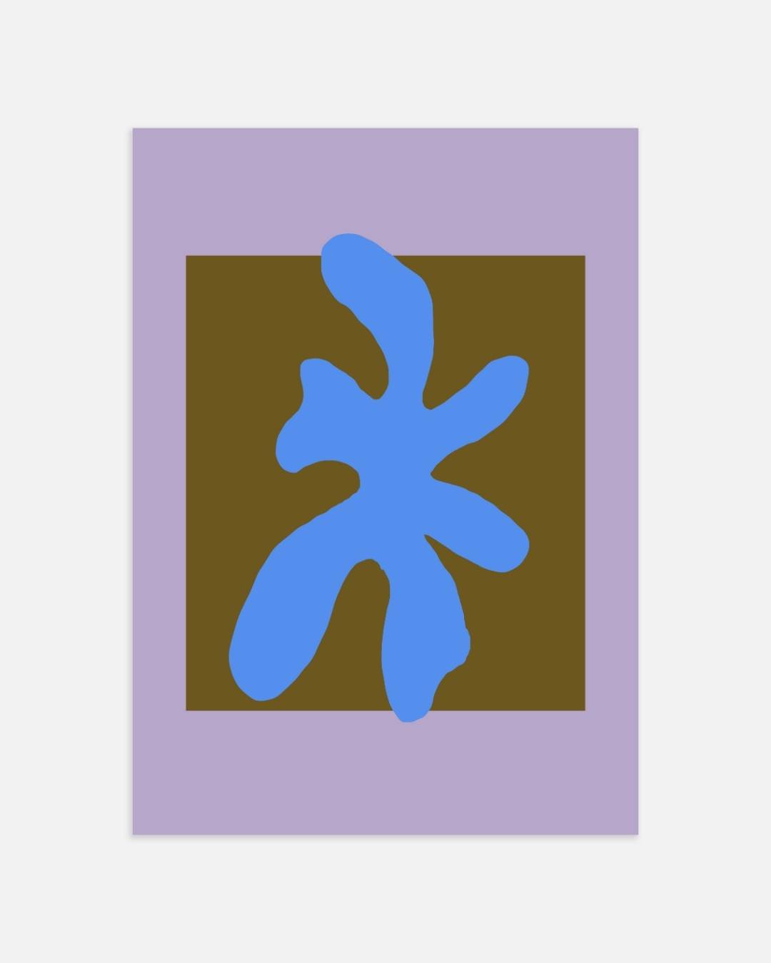 Abstract blue Poster