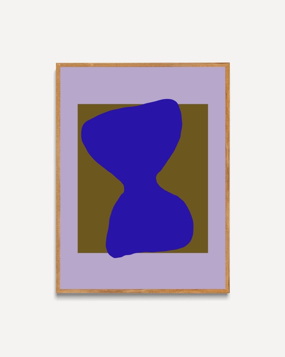 Abstract hourglass Poster