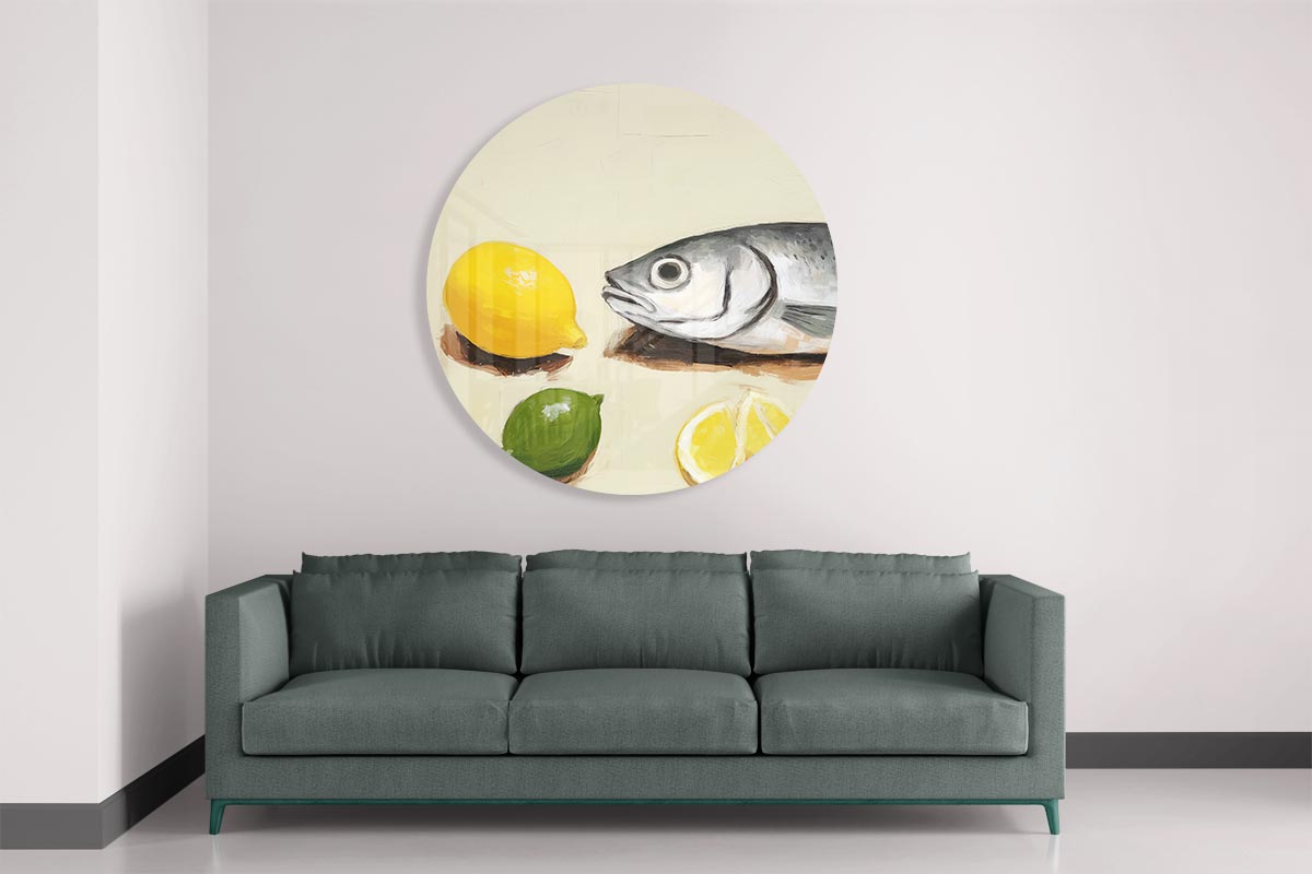 Frisse Fruitige Muurcirkel-WallArtistic