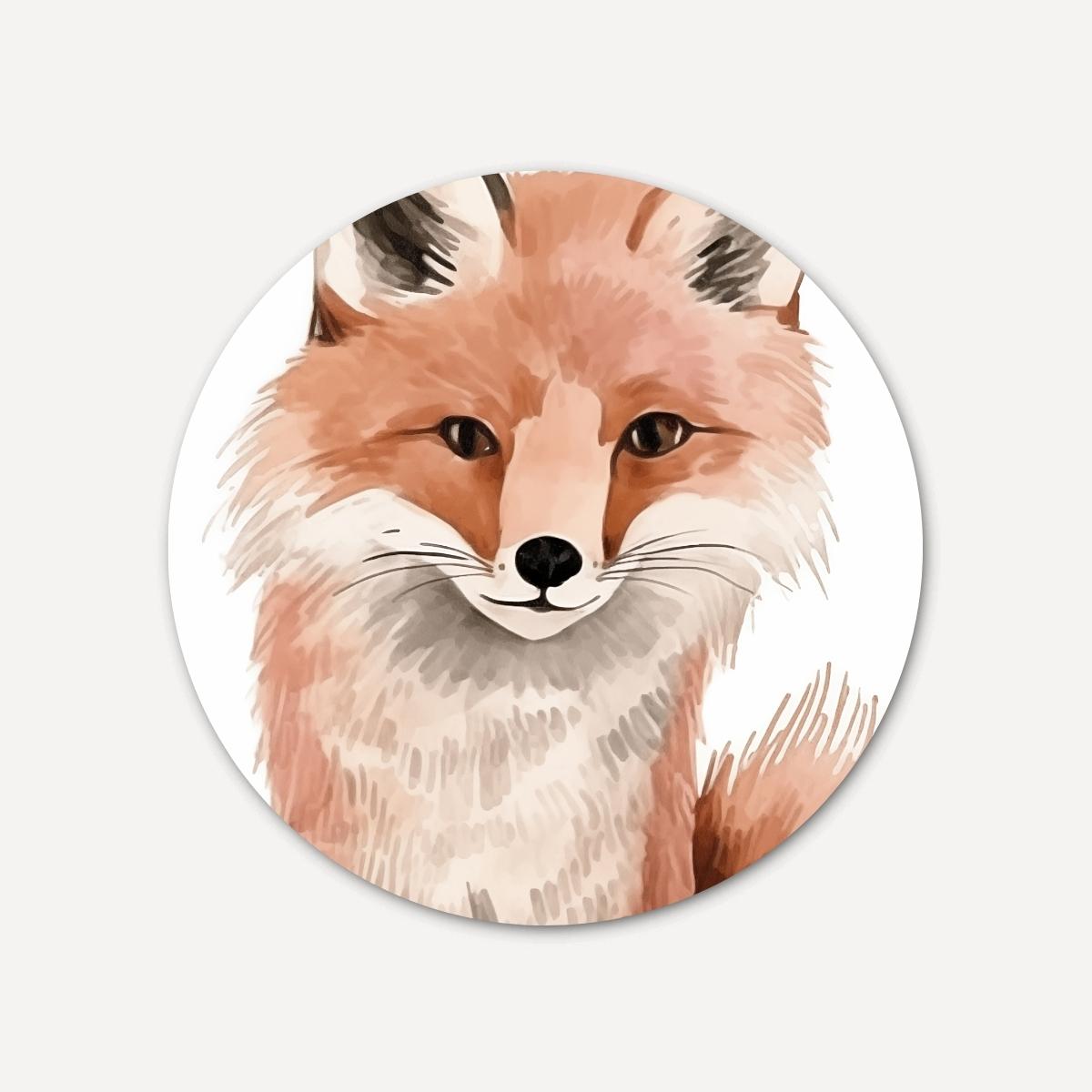 Vos muurcirkel-WallArtistic