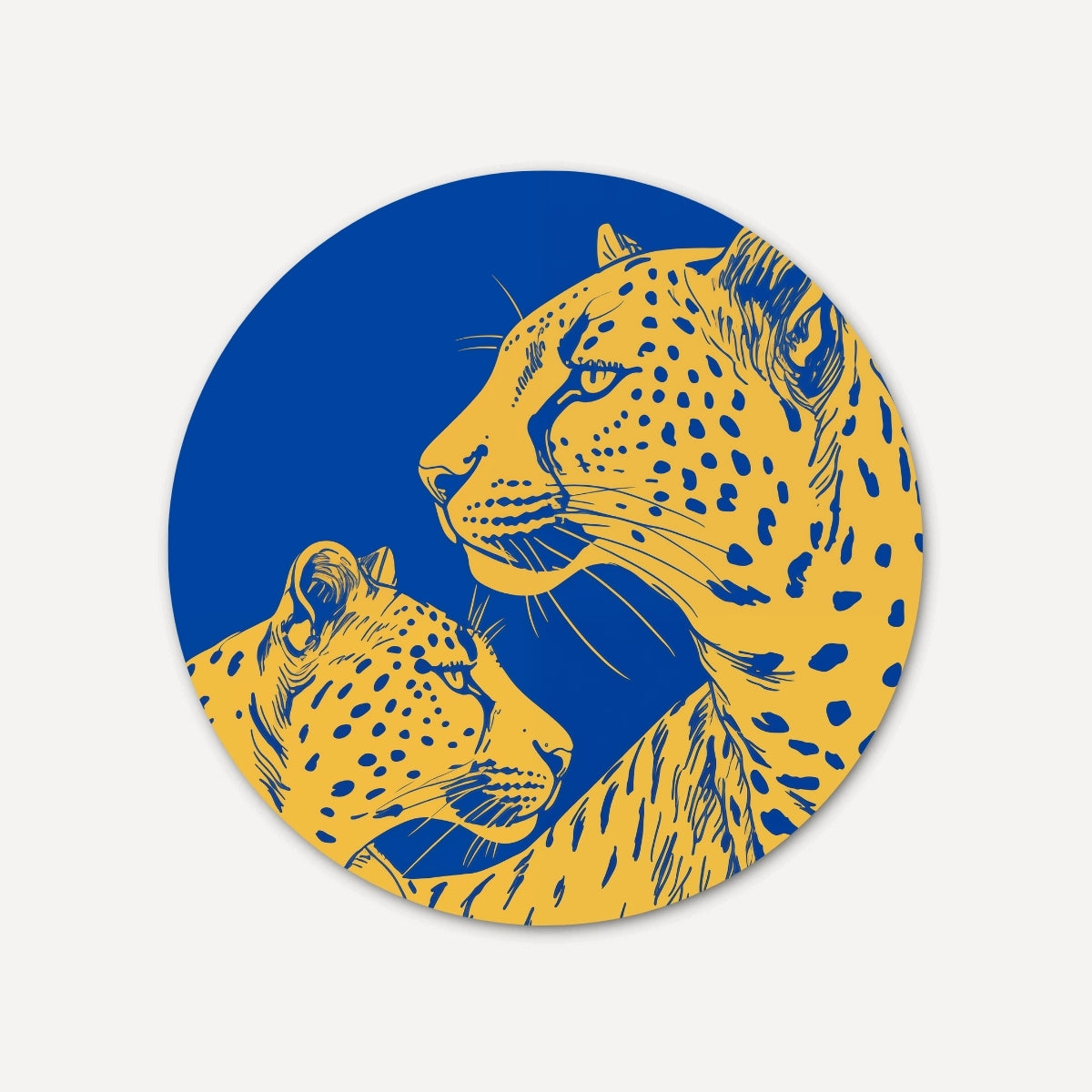 Luipaard Droom Muurcirkel-WallArtistic