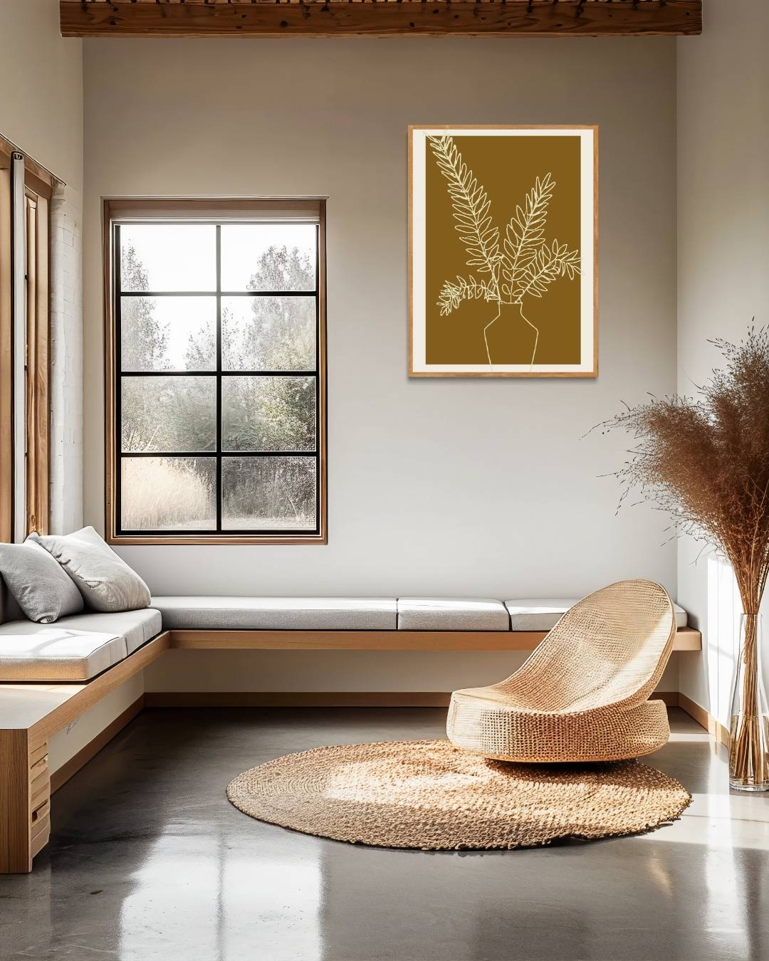 Retro botanische schets Poster