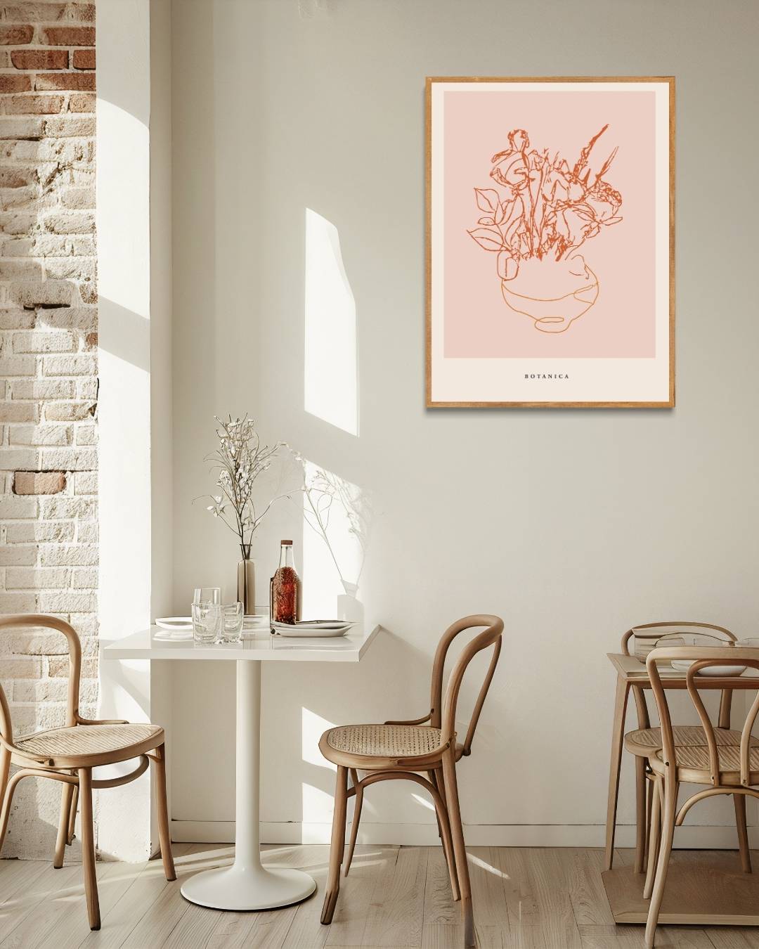 Abstracte botanische Poster