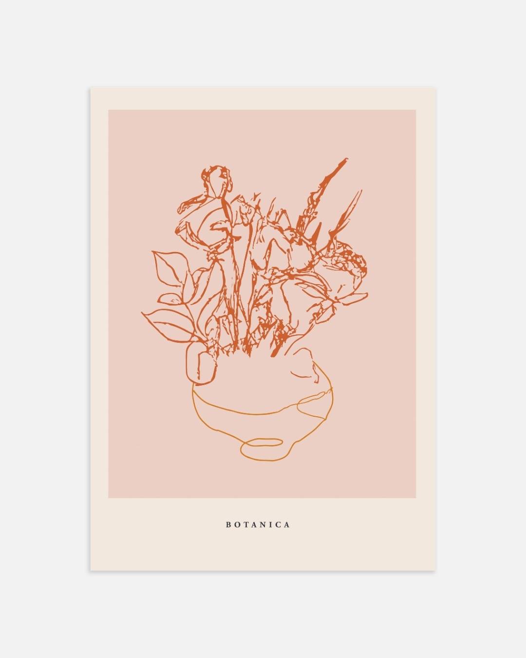 Abstracte botanische Poster