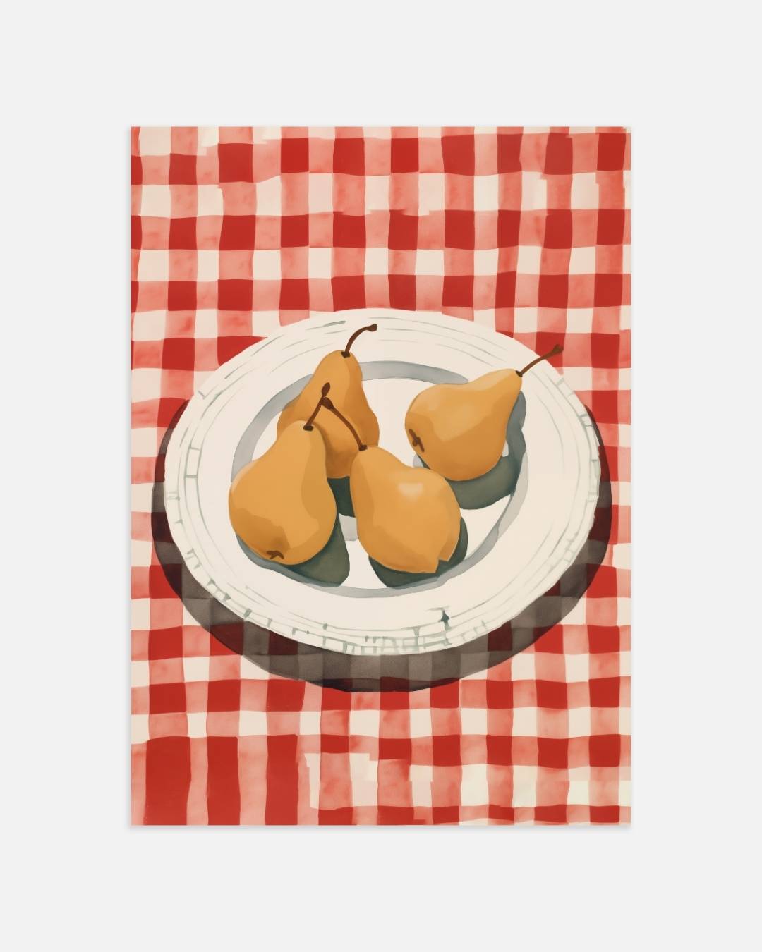 Peren op bord Poster